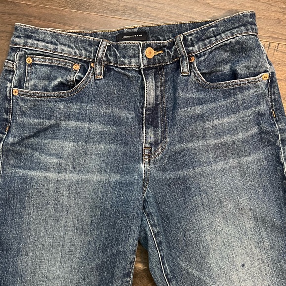 J. Crew Slim Boyfriend High Waisted Step Hem Jeans Blue Denim Size 27 - Picture 10 of 10